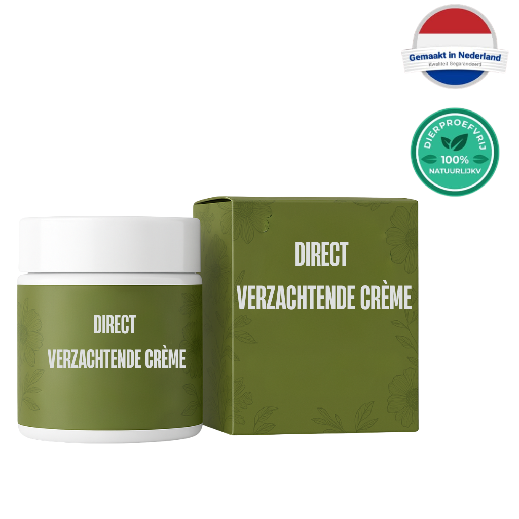Snelle Verzachtende Crème in verpakking met natuurlijk groene uitstraling