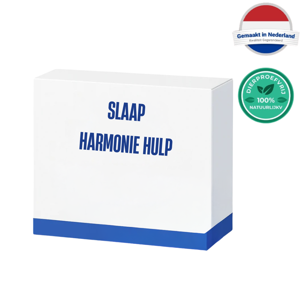 Slaap Harmonie Hulp verpakking, ontworpen om je huidverzorgingsroutine te verbeteren en een stralende teint te bevorderen.