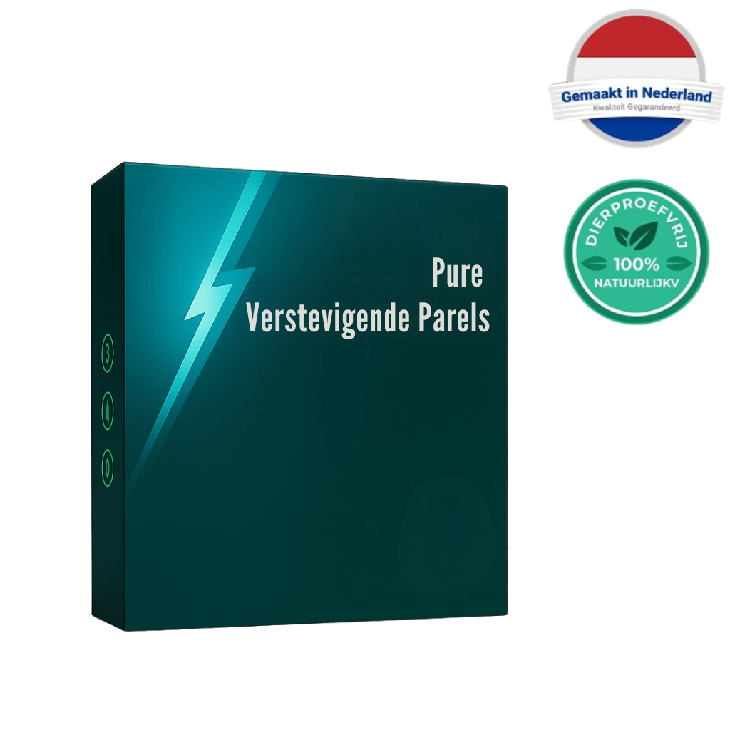 Verpakking van Pure Verstevigende Parels, een beautyproduct voor een gladde en verzorgde huid.