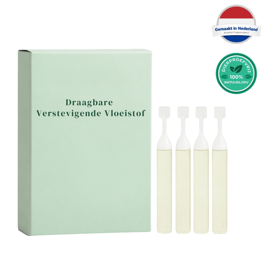 Draagbare Verstevigende Vloeistof verpakking met inhoud voor een frisse en verzorgde huid.