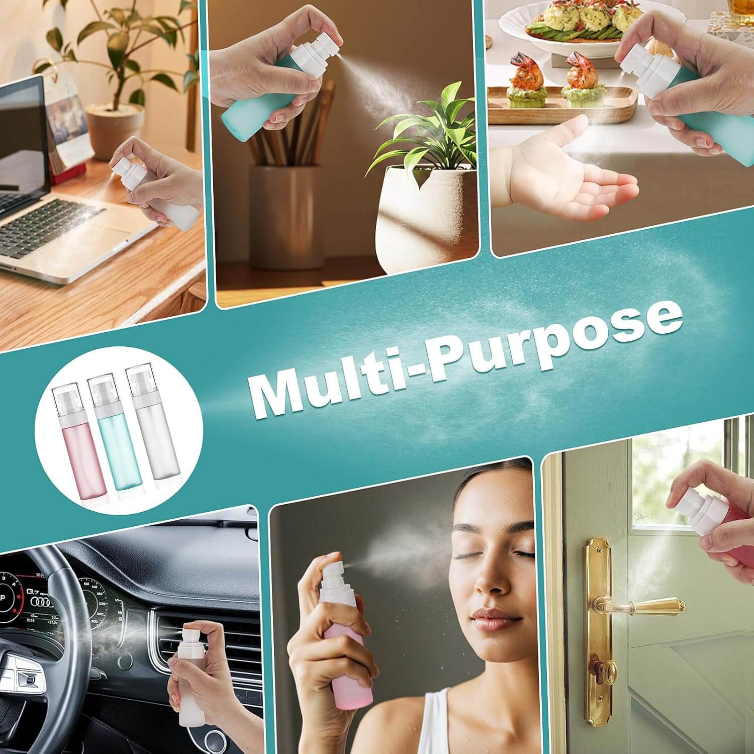 Jovyx Reis Sprayfles Set voor multifunctioneel gebruik, ideaal voor parfum, toner en essentiële oliën.