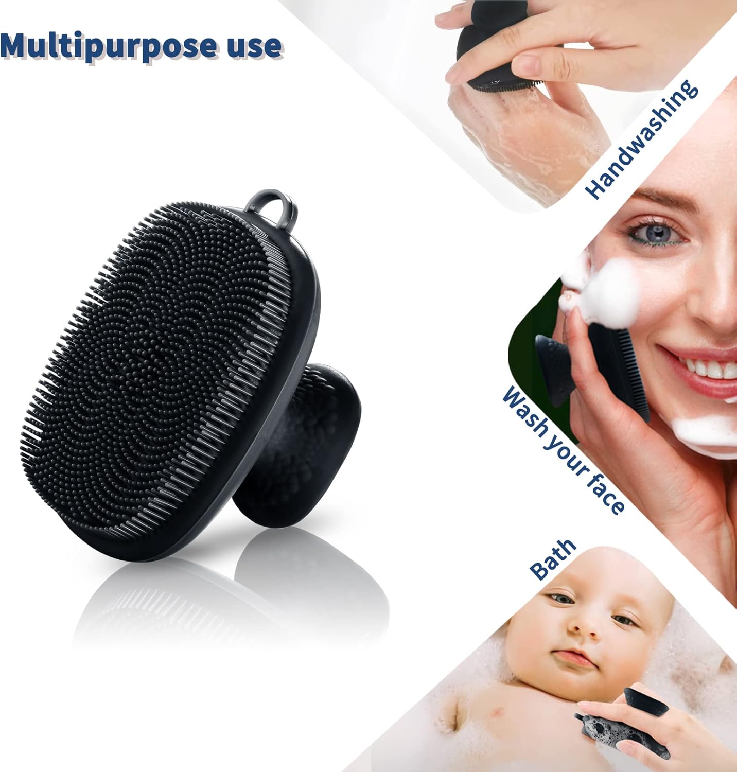 Jovyx HydroScrub – Waterdichte Siliconen Gezichtsreiniger voor handwassen, gezichtsreiniging en bad.