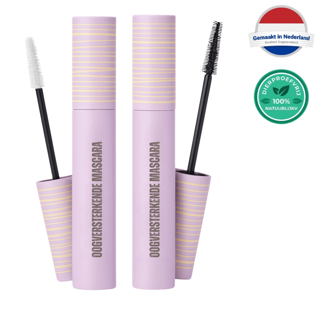 Oogversterkende Mascara verpakkingen met borstels, perfect voor gedefinieerde en lange wimpers in een dagelijkse routine.