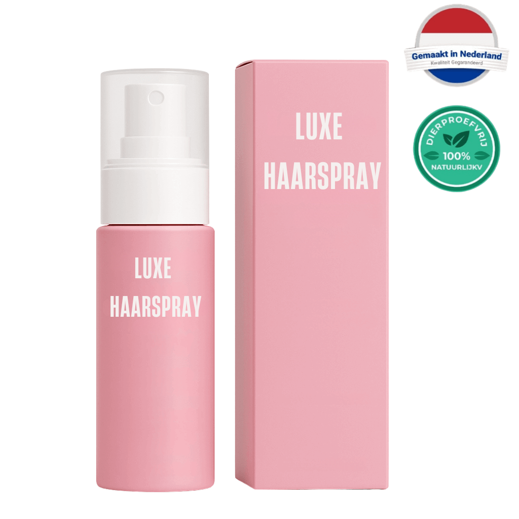 Deluxe Haarspray product image showing refreshing hair spray bottle and packaging for healthy, fuller hair.