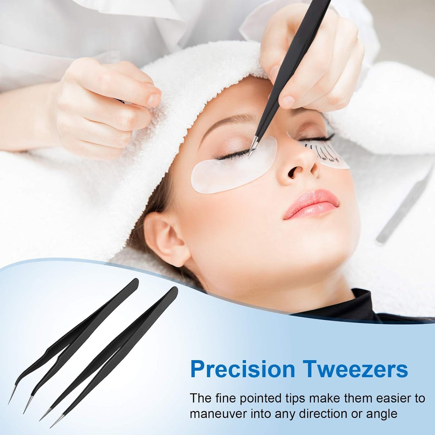Jovyx Precisie Pincet Set – Recht & Gebogen Tip