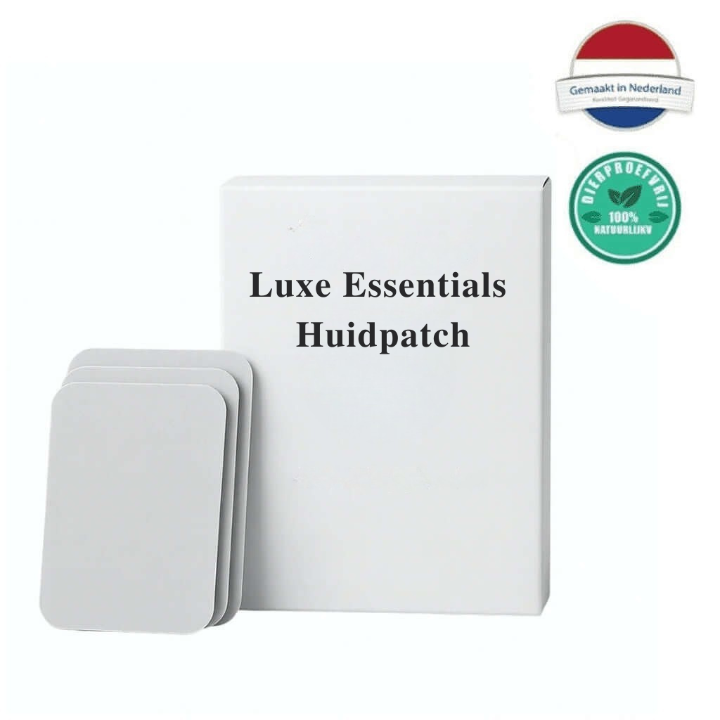 Luxe Essentials Huidpatch verpakking met huidpatches voor een stralendere en gladdere huid.