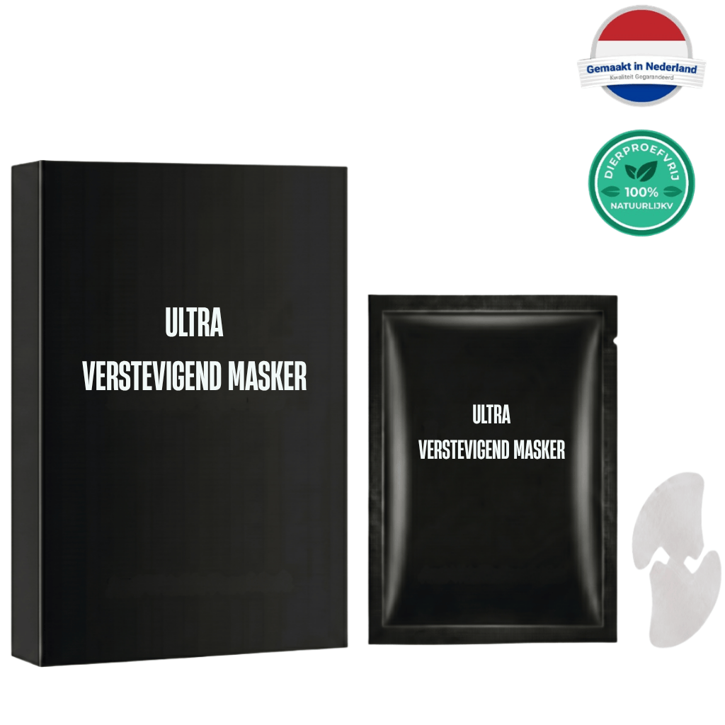 Ultra verstevigend masker verpakking en sheetmasker voor een verzorgde huid.