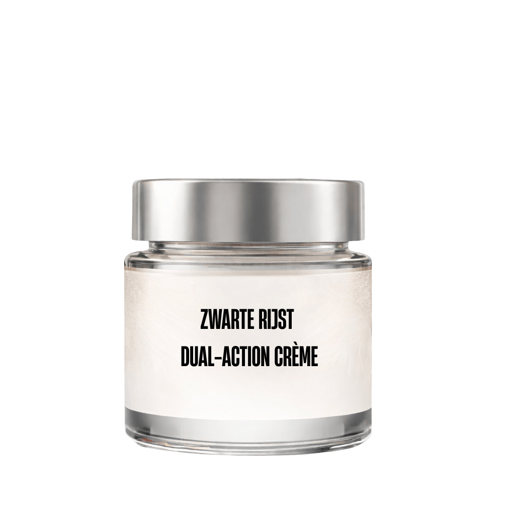 Premium zwarte rijst dual-action crème