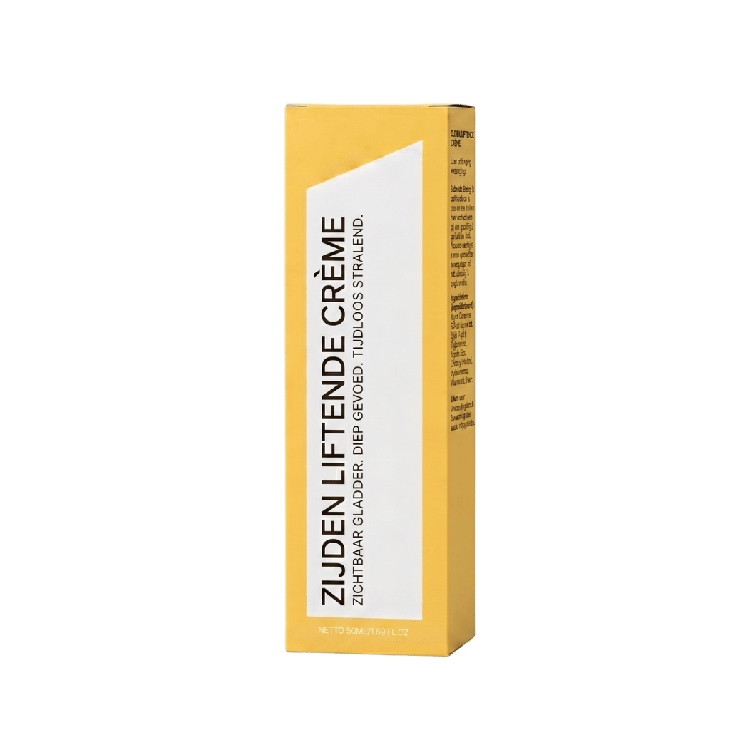 Zijden Liftende Crème verpakking met liftend effect voor een strakkere huid, ideaal voor dagelijkse verzorging.