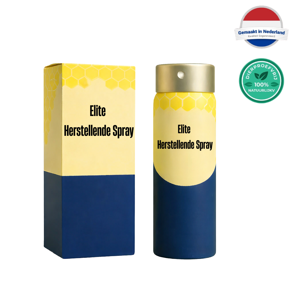 Elite Herstellende Spray verpakking met sprayfles voor een gladder en frisser huidteint.