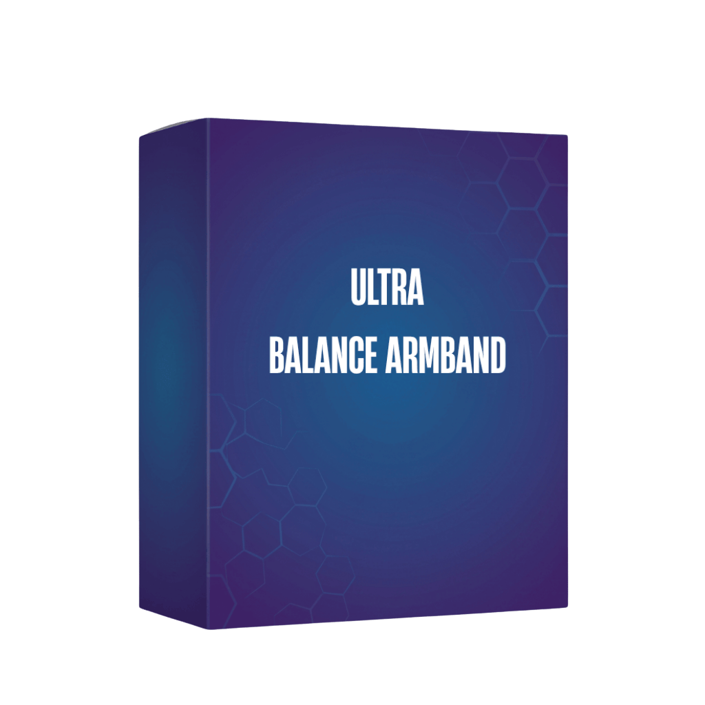 Verpakking van de Ultra Balans Armband, een stijlvol accessoire voor dagelijkse balans.