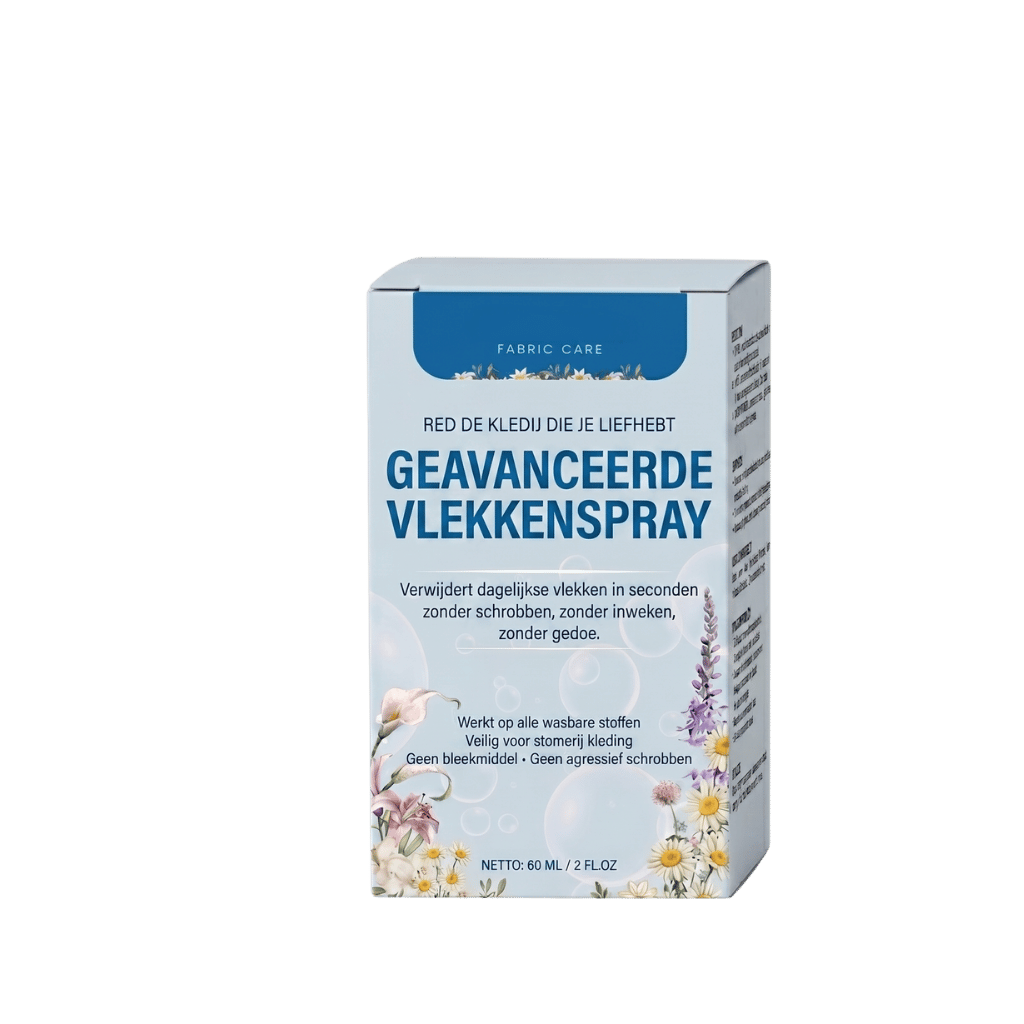 Geavanceerde niet-ionische wasemulgatorspray in verpakking, effectief voor het verwijderen van vlekken en het verzorgen van textiel.