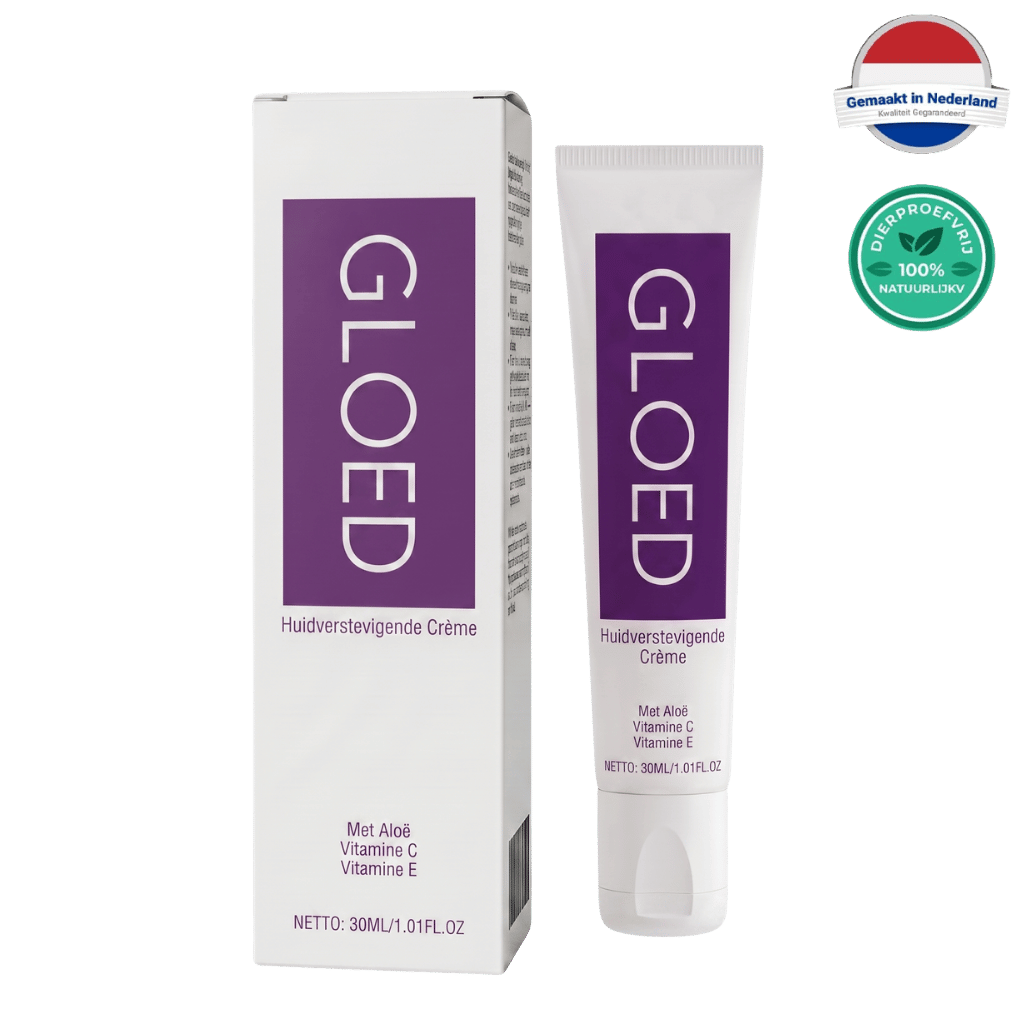 Zachte huidverzorgingscrème in tube, met vitamine C en E voor een stevige en gehydrateerde huid.