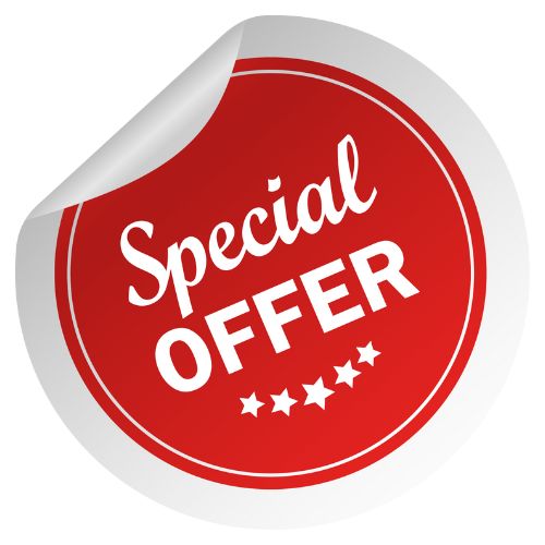 Special Offer sticker promoting exclusive deals and discounts for customers.