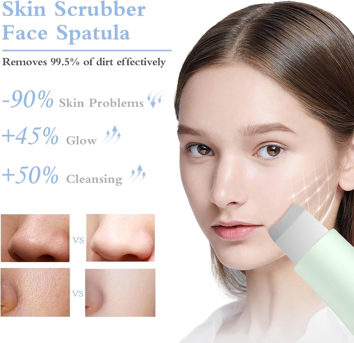 Jovyx PureSkin – Siliconen Scrubber & Spatelreiniger voor effectieve huidreiniging en massage